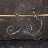Gothic Snake Stainless Steel Stud Earrings