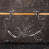 Gothic Snake Stainless Steel Stud Earrings