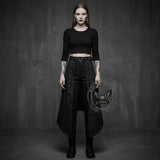 Gothic Solid Color Halloween Belt Half Skirt | Gthic.com