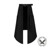 Gothic Solid Color Halloween Belt Half Skirt