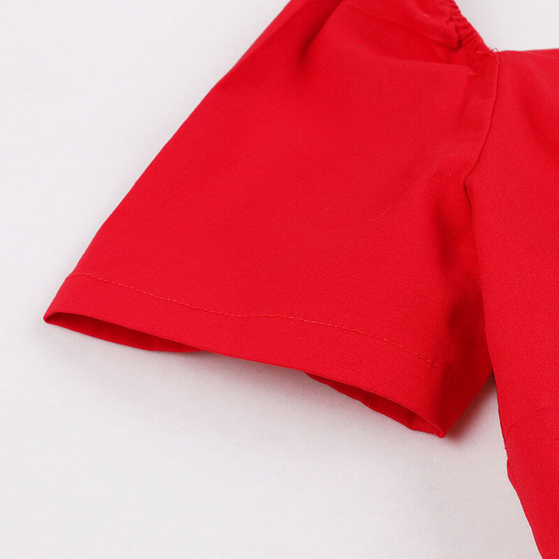 Gothic Solid Color Patchwork Lace Up Dress