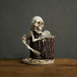 Gothic Spider-Man Skull Resin Vase & Pen Holder