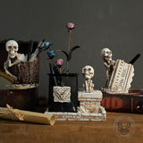 Gothic Spider-Man Skull Resin Vase & Pen Holder | Gthic.com