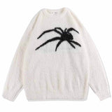 Gothic Spider Motif Plush Sweater | Gthic.com