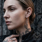 Gothic Spike Stainless Steel Drop Earrings | Gthic.com