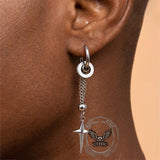 Pendientes Animales Serpiente Enrollada Acero Inoxidable