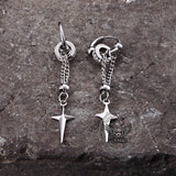 Pendientes Animales Serpiente Enrollada Acero Inoxidable