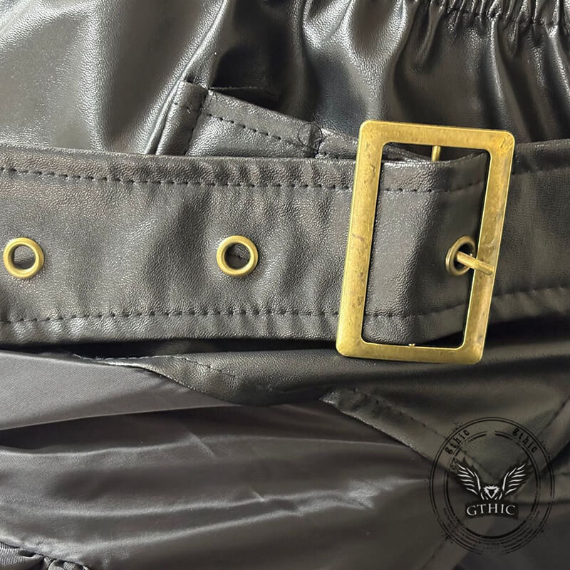 Gothic Style Irregular Ruffled Pirate Maxi Skirt | Gthic.com