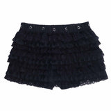 Gothic Tiered Lace Ruffle Cake Skirt Shorts | Gthic.com