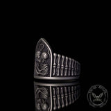 Gothic Till Death Skeleton Lovers Sterling Silver Ring