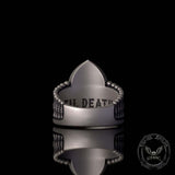 Gothic Till Death Skeleton Lovers Sterling Silver Ring