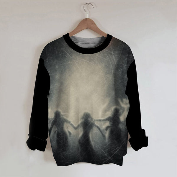 Gothic Twilight Dance Round Neck Sweatshirt | Gthic.com