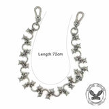 Gothic U-Shaped Spiked Morning Star Alloy Pants Chain