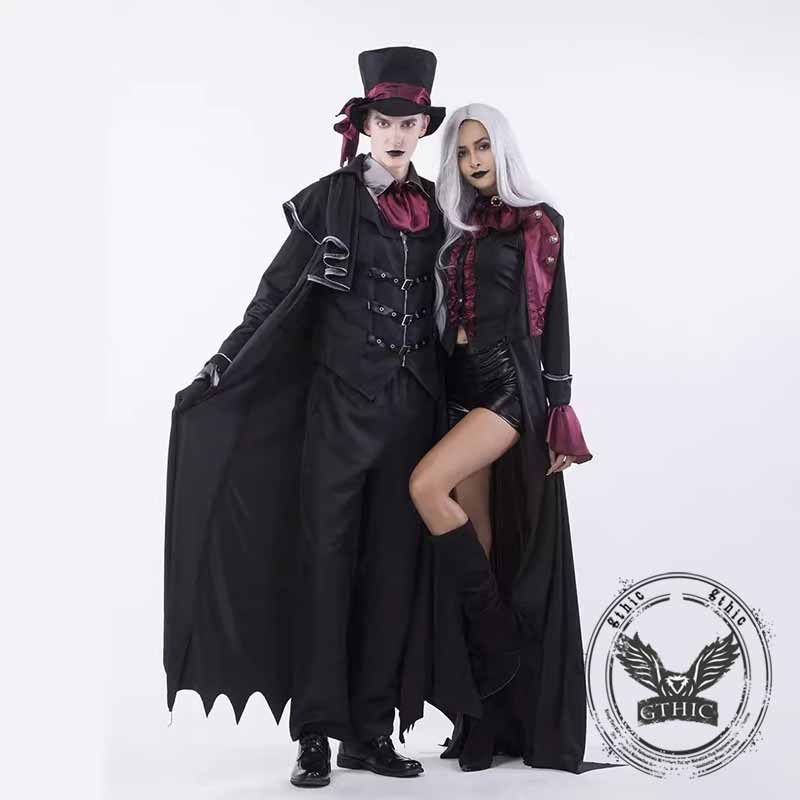 Gothic Vampire Couple Cosplay Halloween Costumes 02 | Gthic.com