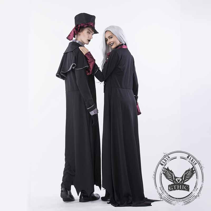 Gothic Vampire Couple Cosplay Halloween Costumes 03 | Gthic.com