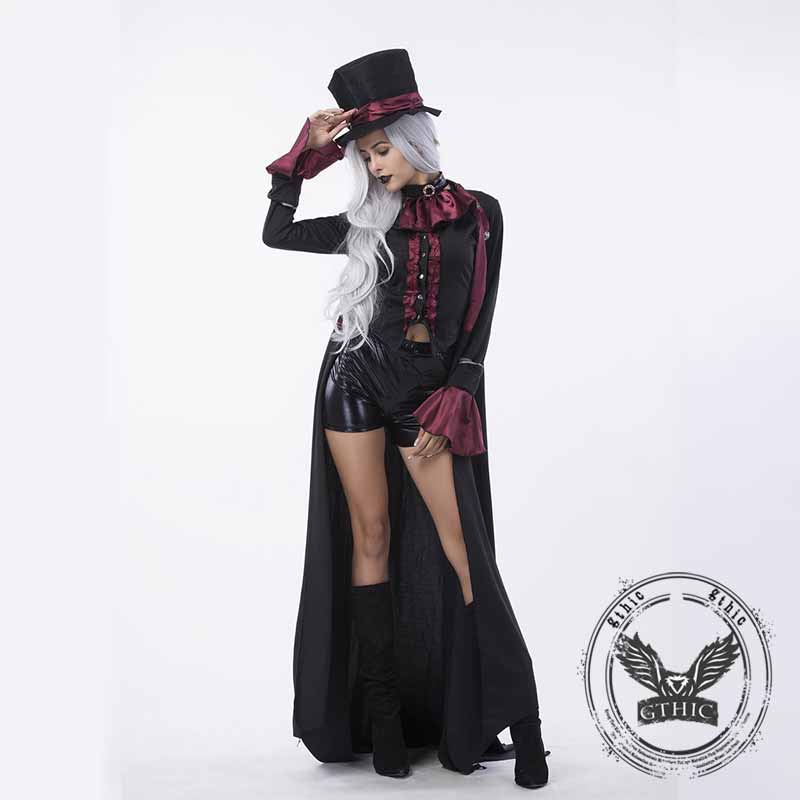 Gothic Vampire Couple Cosplay Halloween Costumes