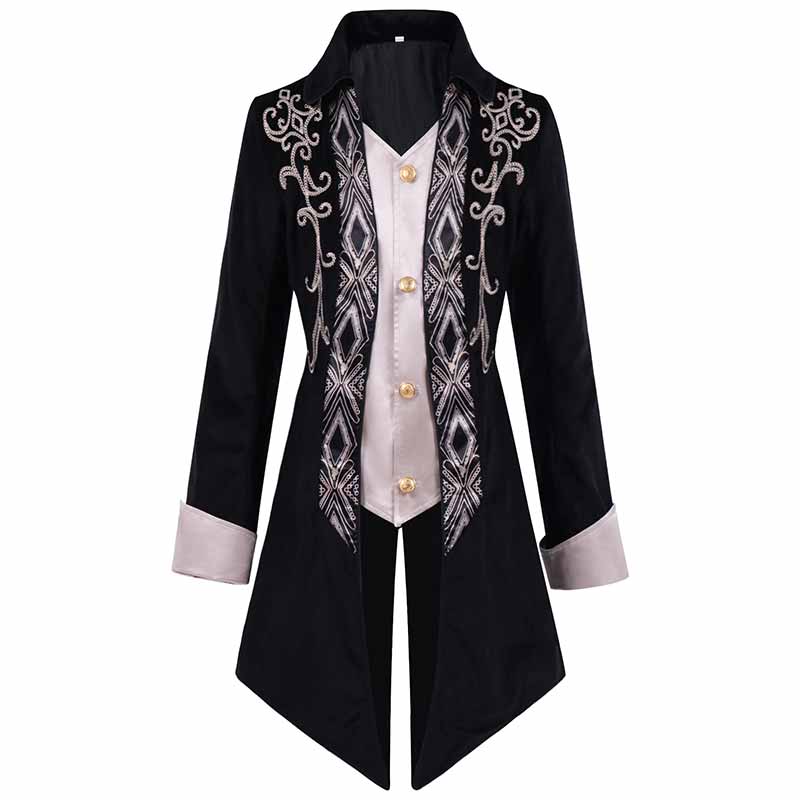 Gothic Victorian Button Lapel Tuxedo Costume