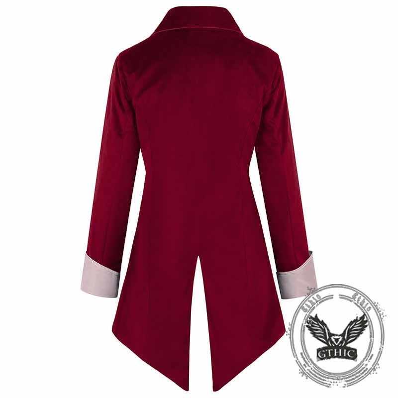 Gothic Victorian Button Lapel Tuxedo Costume