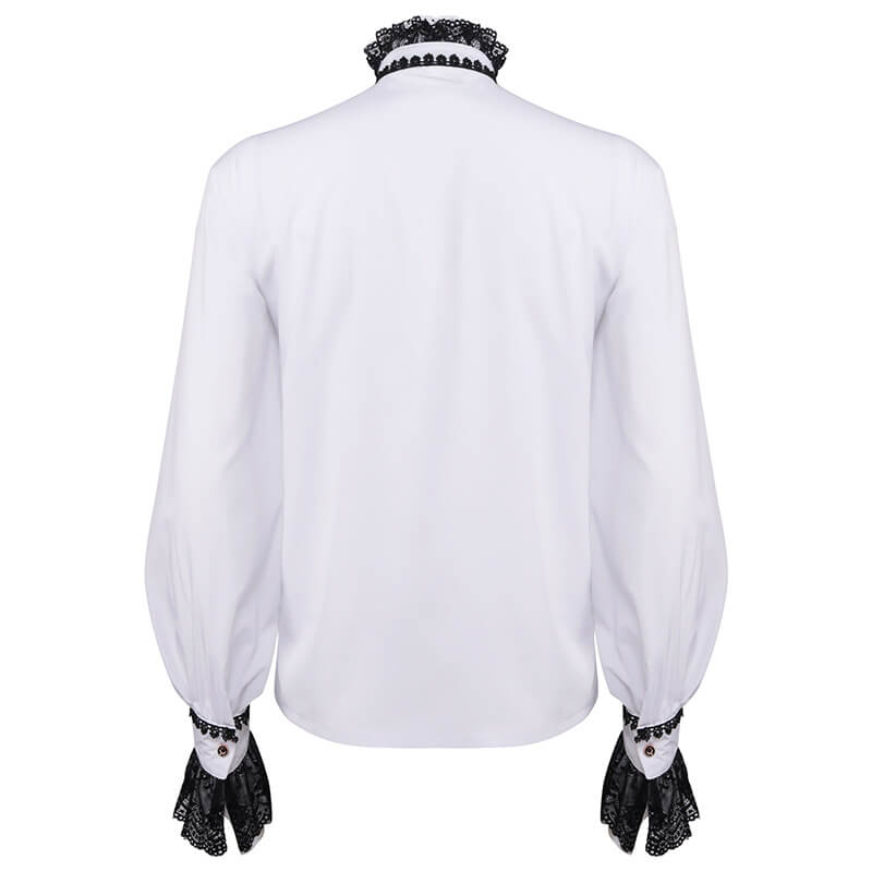 Gothic Victorian Lace Embroidered Men's Shirt | Gthic.com