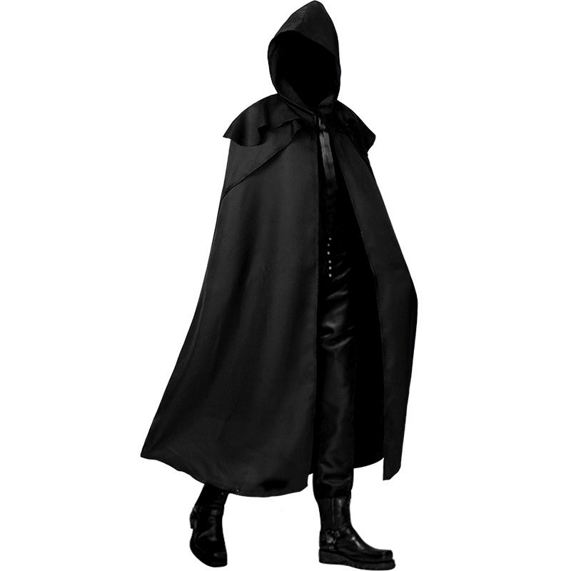 Gothic Wizard Assassin Hooded Cloak