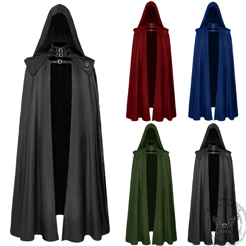 Gothic Wizard Assassin Hooded Cloak