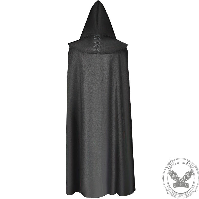 Gothic Wizard Assassin Hooded Cloak