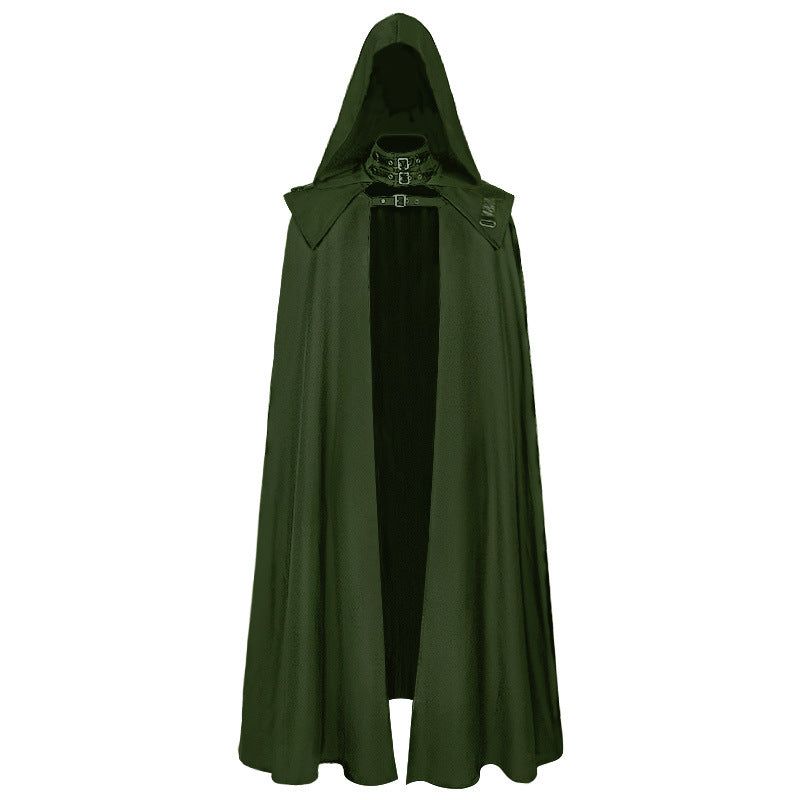 Gothic Wizard Assassin Hooded Cloak