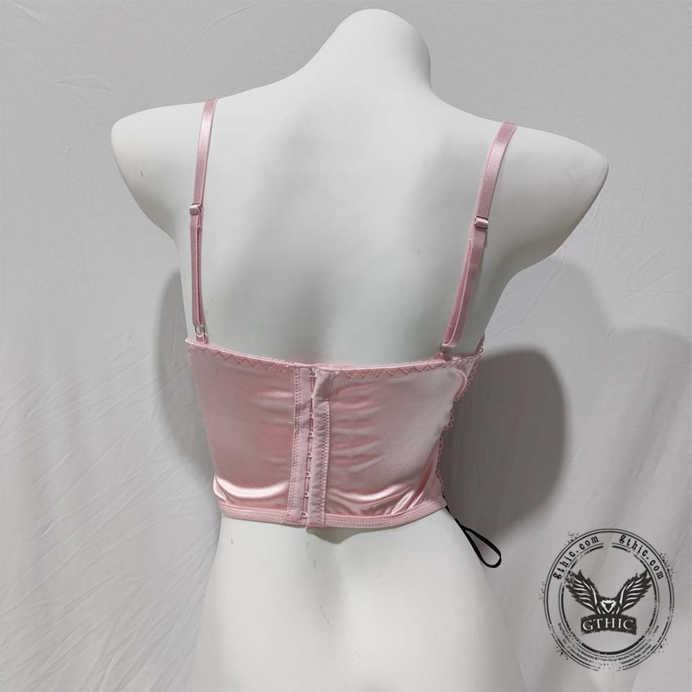 Gothic Y2K Strappy Cross Pattern Slim-Fit Camisole
