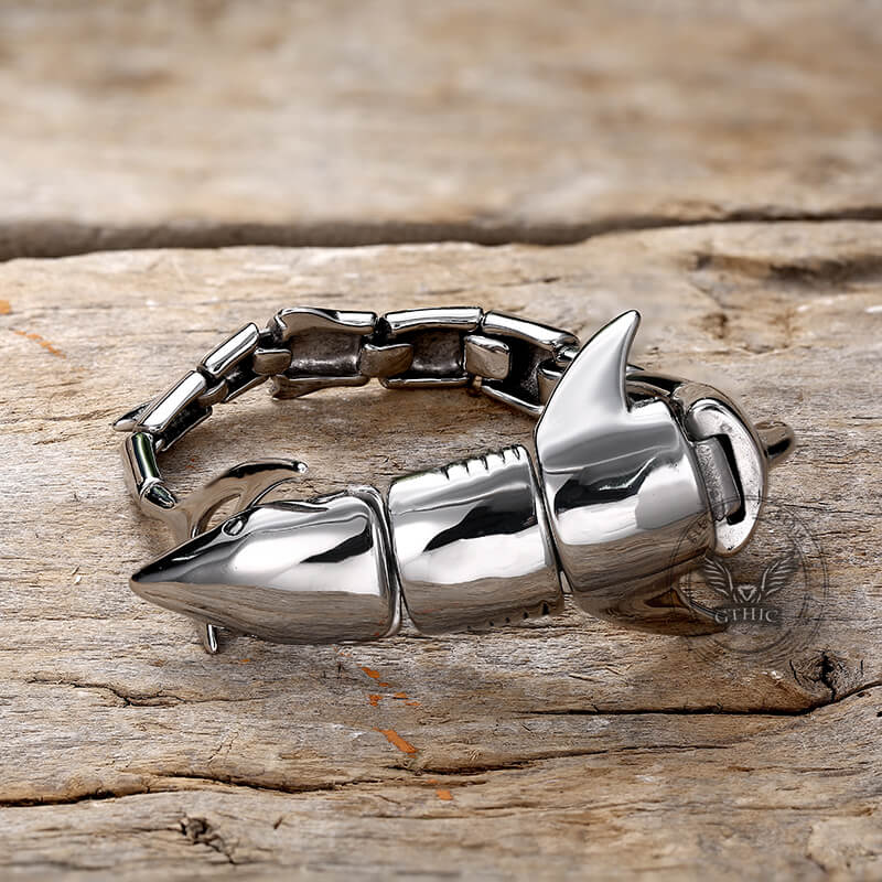 Great White Shark Stainless Steel Bracelet 03 | Gthic.com