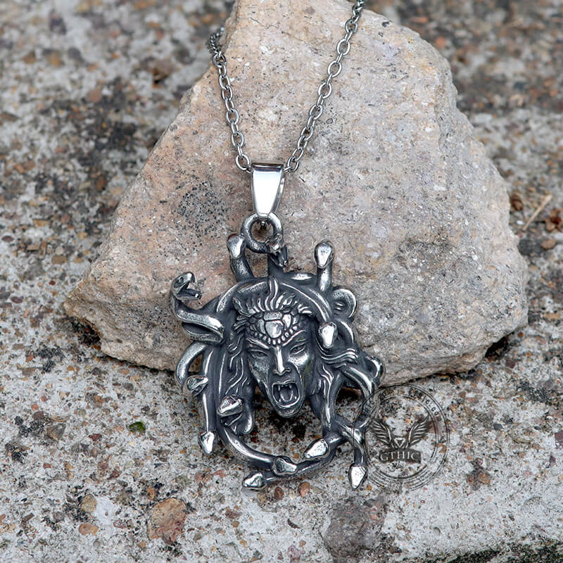 Greek Gorgon Medusa Stainless Steel Pendant | Gthic.com