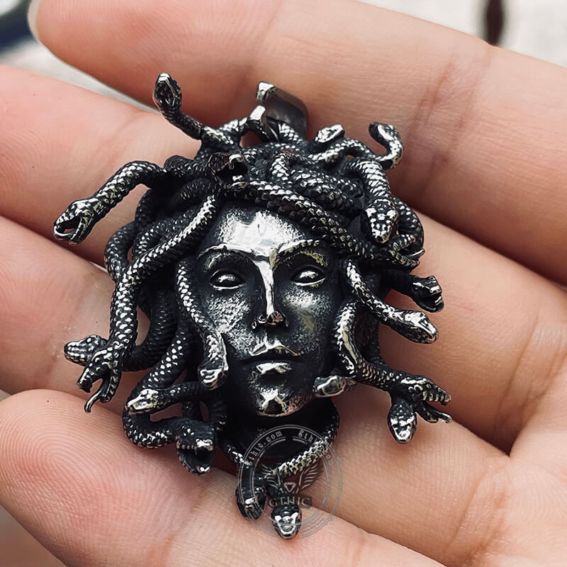 Greek Medusa Stainless Steel Pendant