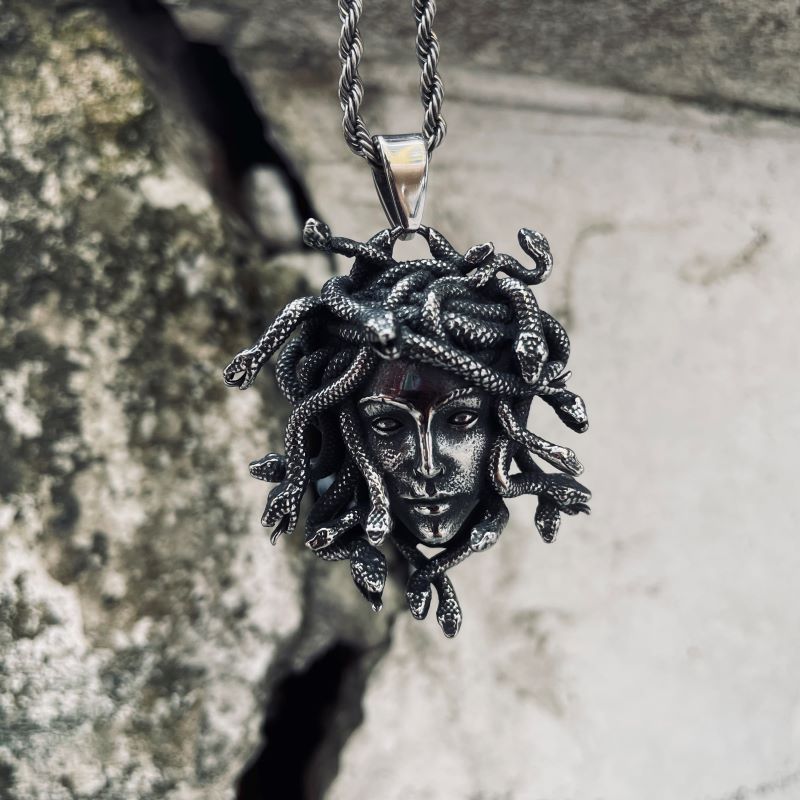 Greek Medusa Stainless Steel Pendant