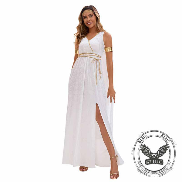 Greek Mythology Goddess White Halloween Costume 01 | Gthic.com