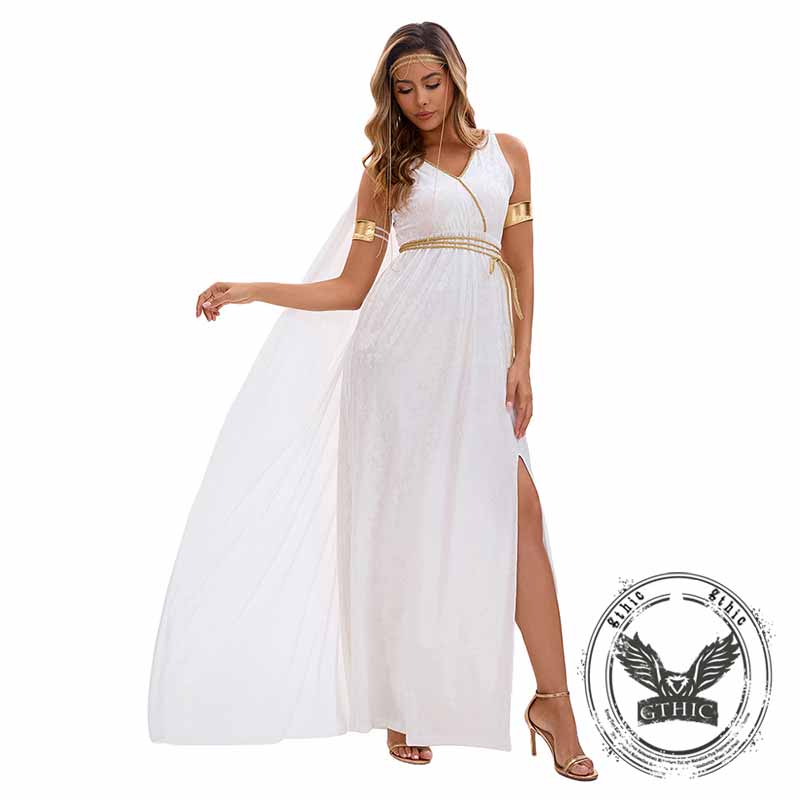 Greek Mythology Goddess White Halloween Costume 03 | Gthic.com