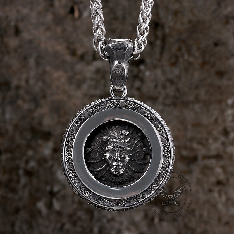 Greek Snake Head Medusa Stainless Steel Pendant | Gthic.com