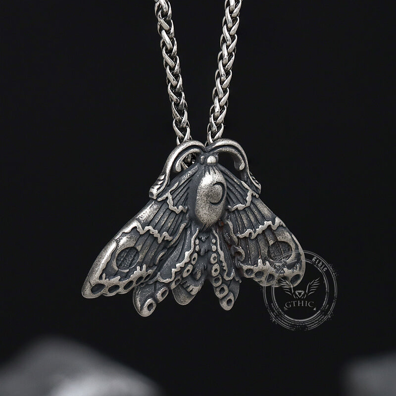 Grim Reaper Butterfly Skull Stainless Steel Pendant