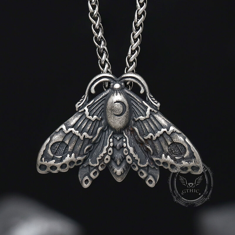 Grim Reaper Butterfly Skull Stainless Steel Pendant | Gthic.com