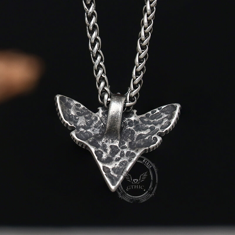 Grim Reaper Butterfly Skull Stainless Steel Pendant