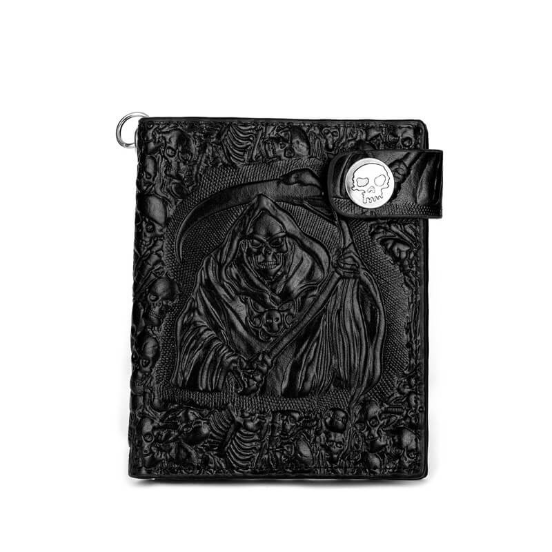 Grim Reaper PU Leather Skull Wallet | Gthic.com