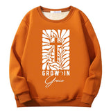 Grow In Grace Cross Crew Collar Sweatshirt