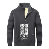 Grow In Grace Cross Stand Collar Zip Sweatshirt