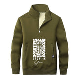 Grow In Grace Cross Stand Collar Zip Sweatshirt