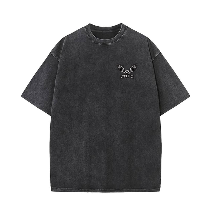 GTHIC Flying Eagle Pattern Short Sleeve T-shirt Vest