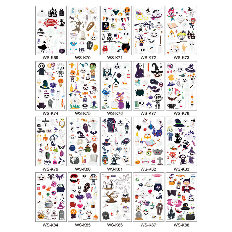 Halloween Cartoon Luminous Waterproof Tattoo Stickers | Gthic.com