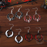 Halloween Dark Bat Zinc Alloy Earrings 02 | Gthic.com