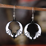 Halloween Dark Bat Zinc Alloy Earrings