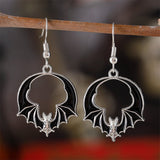 Halloween Dark Bat Zinc Alloy Earrings