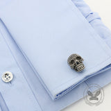 Halloween Dense Skull Copper Cufflinks | Gthic.com