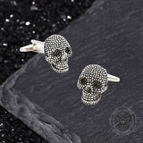 Halloween Dense Skull Copper Cufflinks