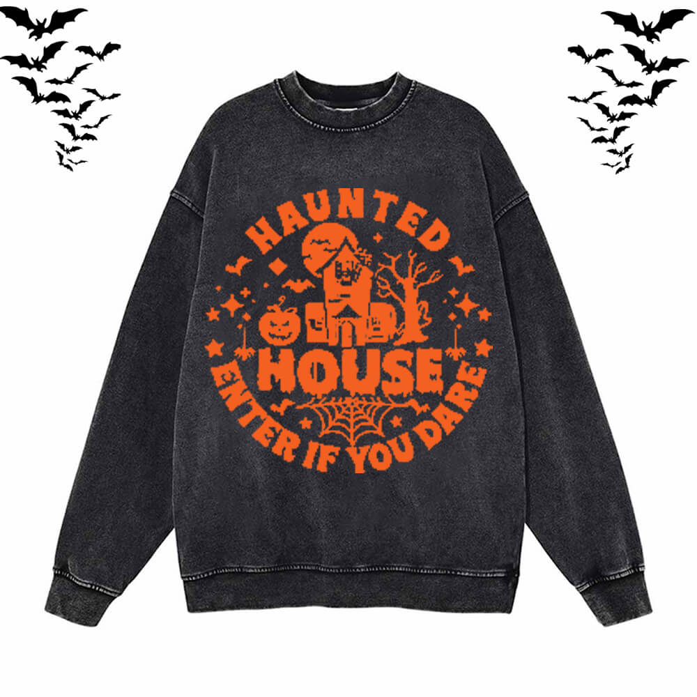 Halloween Funny Saying Vintage Washed Hoodie Sweatshirt | Gthic.com